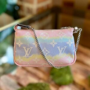 LOUIS VUITTON Pochette Accessories Mini Escale Pastel | AlmaBagz