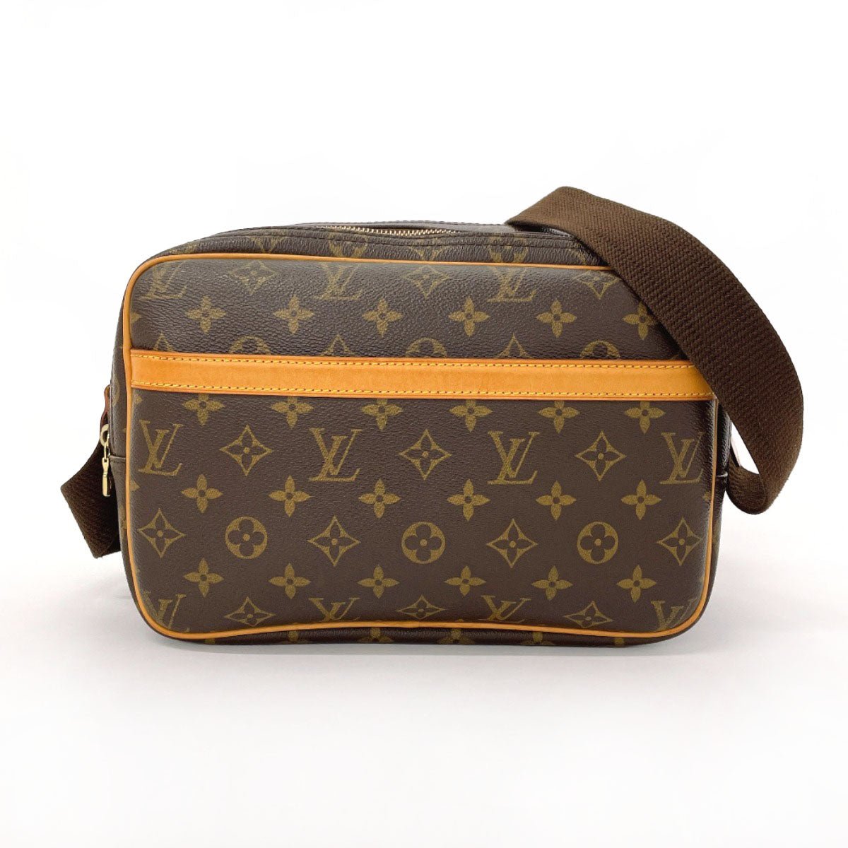 LOUIS VUITTON Shoulder Bag M45254 Monogram canvas Brown Reporter PM | AlmaBagz - Image 14