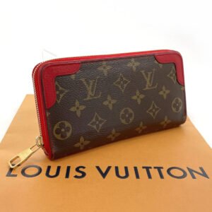 LOUIS VUITTON Long Wallet Purse M61854 Monogram canvas Brown Zippy wallet Retiro | AlmaBagz