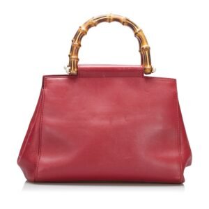 Gucci Bamboo Nymphaea Satchel | AlmaBagz