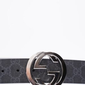 Gucci GG Belt Black GG Supreme Coated Canvas 115cm 46" | AlmaBagz