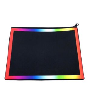 LOUIS VUITTON Clutch bag M30347 Taiga Leather Noir x Rainbow Taiga Pochette A4 Chain mens Used | AlmaBagz