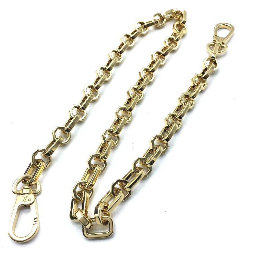 LOUIS VUITTON Shoulder Bag M55821 Calfskin black LV Lock Chain Dauphin MM Women Used | AlmaBagz - Image 11