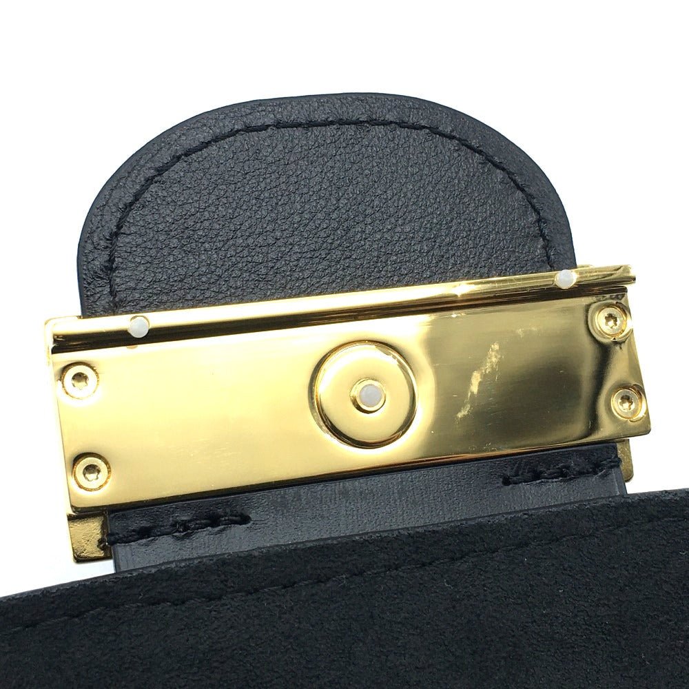 LOUIS VUITTON Shoulder Bag M55821 Calfskin black LV Lock Chain Dauphin MM Women Used | AlmaBagz - Image 6