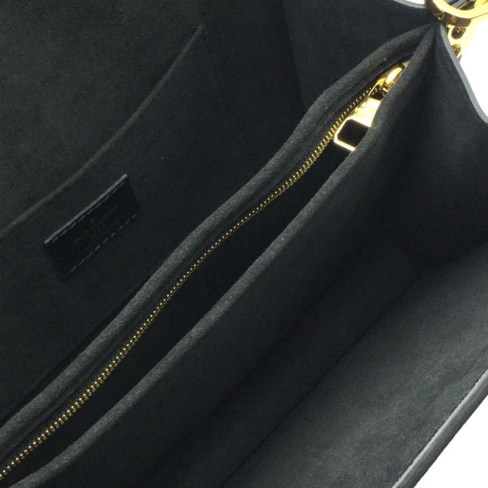 LOUIS VUITTON Shoulder Bag M55821 Calfskin black LV Lock Chain Dauphin MM Women Used | AlmaBagz - Image 7