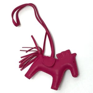 HERMES Bag charm bag bag accessories accessories Horse horse Rodeo PM lambskin purple Women Used | AlmaBagz