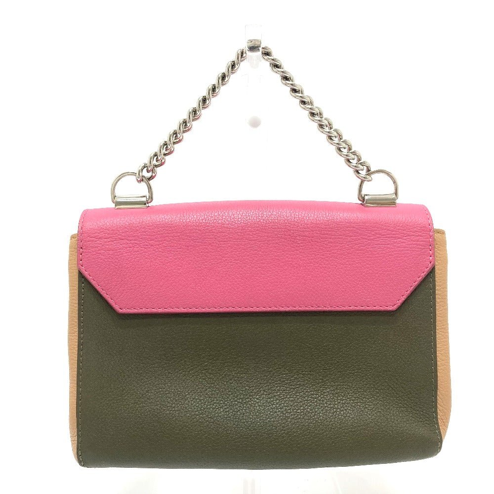 LOUIS VUITTON Shoulder Bag M54103 leather Pink x Khaki x Beige Tricolor Rock Me 2 BB | AlmaBagz