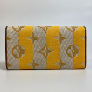 LOUIS VUITTON Long Wallet Purse M80416 Canvas / leather Yellow type Monogram Portefeuille Capsine unisex(Unisex) Used | AlmaBagz