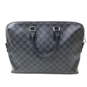 LOUIS VUITTON Business bag N48224 Damier Grafitto Canvas black Damier Graphite Porto Documan Jules | AlmaBagz
