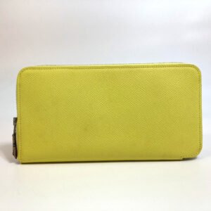 HERMES Long Wallet Purse Epsom yellow Silk in Azap Long Women Used | AlmaBagz