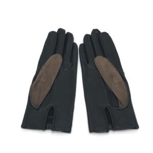 HERMES gloves leather Brown H logo Glove 7 | AlmaBagz