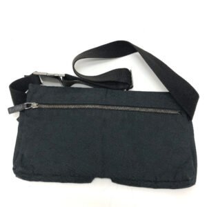 GUCCI Waist bag 28566 GG canvas black GG Sling bag mens Used | AlmaBagz