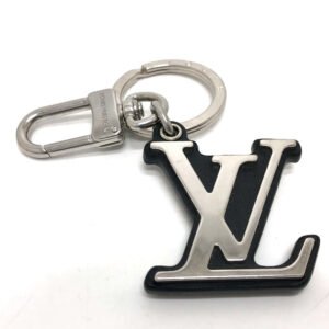 LOUIS VUITTON key ring M00971 metal Silver Porto Cre LV Classic mens Used | AlmaBagz