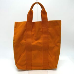 HERMES Tote Bag canvas Orange Fool Toe Kabas Women Used | AlmaBagz