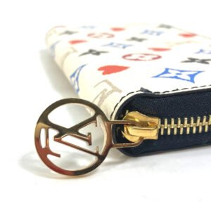 LOUIS VUITTON Long Wallet Purse M57491  Monogram multicolor canvas white heart monogram multicolor Zippy wallet Women Used | AlmaBagz