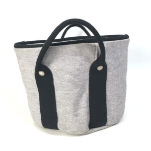 HERMES Handbag Tower ash gray Bichette Women Used | AlmaBagz