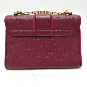 LOUIS VUITTON Shoulder Bag M43393 Monogram Ann Platt Leather wine-red Monogram Ann Platt Saint-Sulpice PM | AlmaBagz