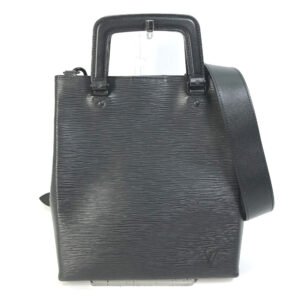 LOUIS VUITTON Handbag M58497 Epi Leather black Epi Crossbody Sac Plat fold Women Used | AlmaBagz