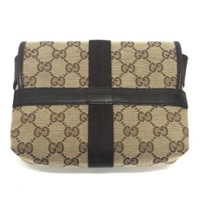 GUCCI Waist bag 131236 GG canvas Beige x brown GG Sling bag Waist pouch unisex(Unisex) Used | AlmaBagz