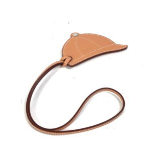 HERMES Bag charm leather purple paddock bombay charm Women Used | AlmaBagz