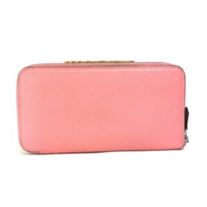 HERMES Long Wallet Purse Epsom pink Azap long silk in Women Used | AlmaBagz