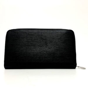 LOUIS VUITTON Long Wallet Purse M63852 Epi Leather black Epi Zippy Organizer mens Used | AlmaBagz