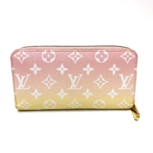 LOUIS VUITTON Long Wallet Purse M80361 Monogram canvas pink monogram visor pool Zippy wallet Women Used | AlmaBagz