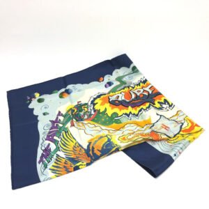 HERMES scarf silk multicolor THE ALFEE Carre90 Women Used | AlmaBagz