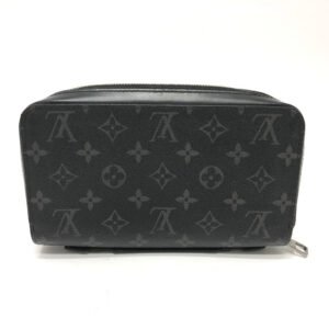 LOUIS VUITTON Long Wallet Purse M61698 Monogram Eclipse Canvas black Monogram Eclipse Zippy XL mens Used | AlmaBagz