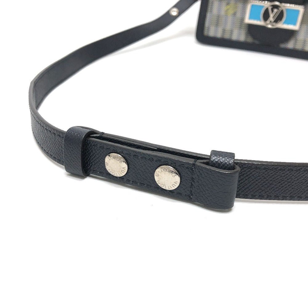 LOUIS VUITTON Shoulder Bag M55454 leather blue LV pop Daufine MINI Women Used | AlmaBagz - Image 10