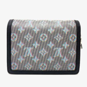 LOUIS VUITTON Shoulder Bag M55454 leather blue LV pop Daufine MINI Women Used | AlmaBagz