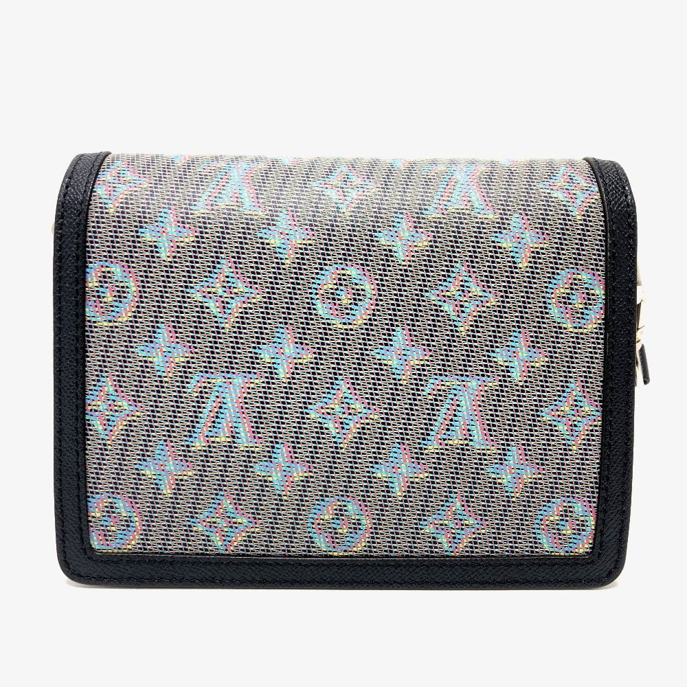 LOUIS VUITTON Shoulder Bag M55454 leather blue LV pop Daufine MINI Women Used | AlmaBagz