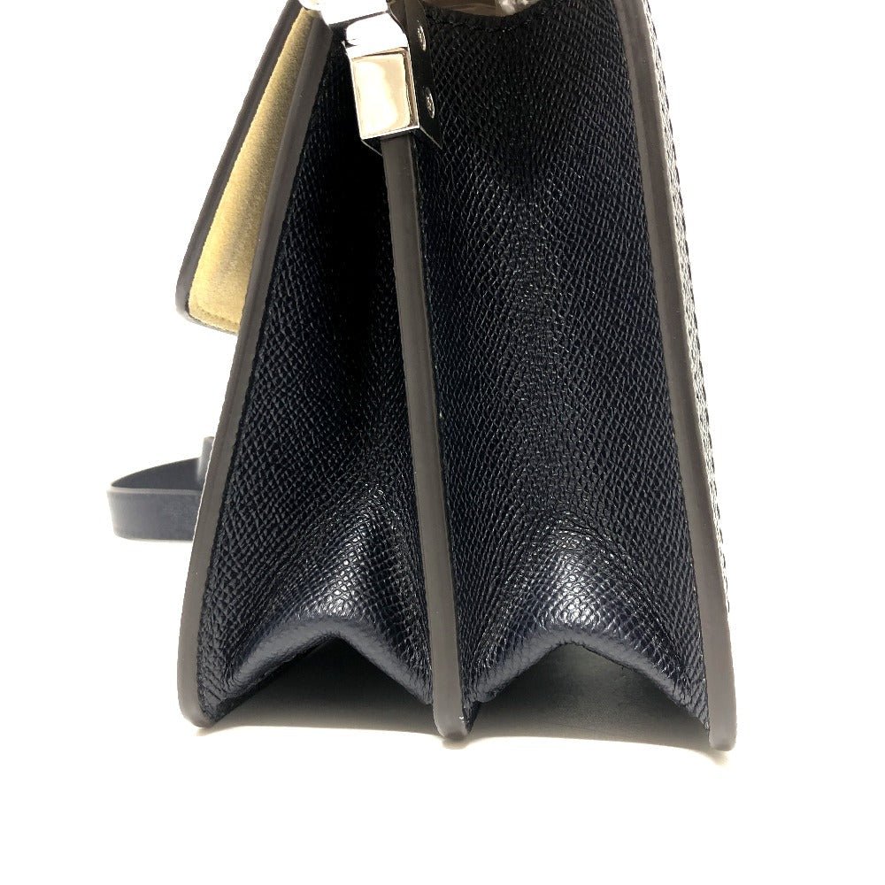 LOUIS VUITTON Shoulder Bag M55454 leather blue LV pop Daufine MINI Women Used | AlmaBagz - Image 2