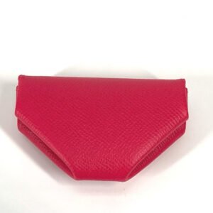 HERMES Coin case Epsom Red type triangle Revan Cattle Women Used | AlmaBagz