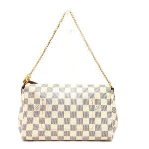 LOUIS VUITTON Shoulder Bag N41275 Damier Azur Canvas white Damier Azur Favorit MM Women Used | AlmaBagz