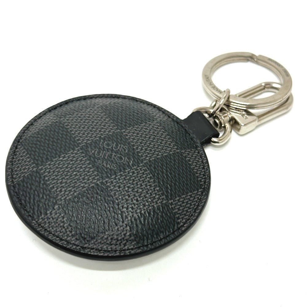 LOUIS VUITTON key ring M68667 Damier Grafitto Canvas White / black Damier Grafitte portocle padit window rose mens Secondhand | AlmaBagz