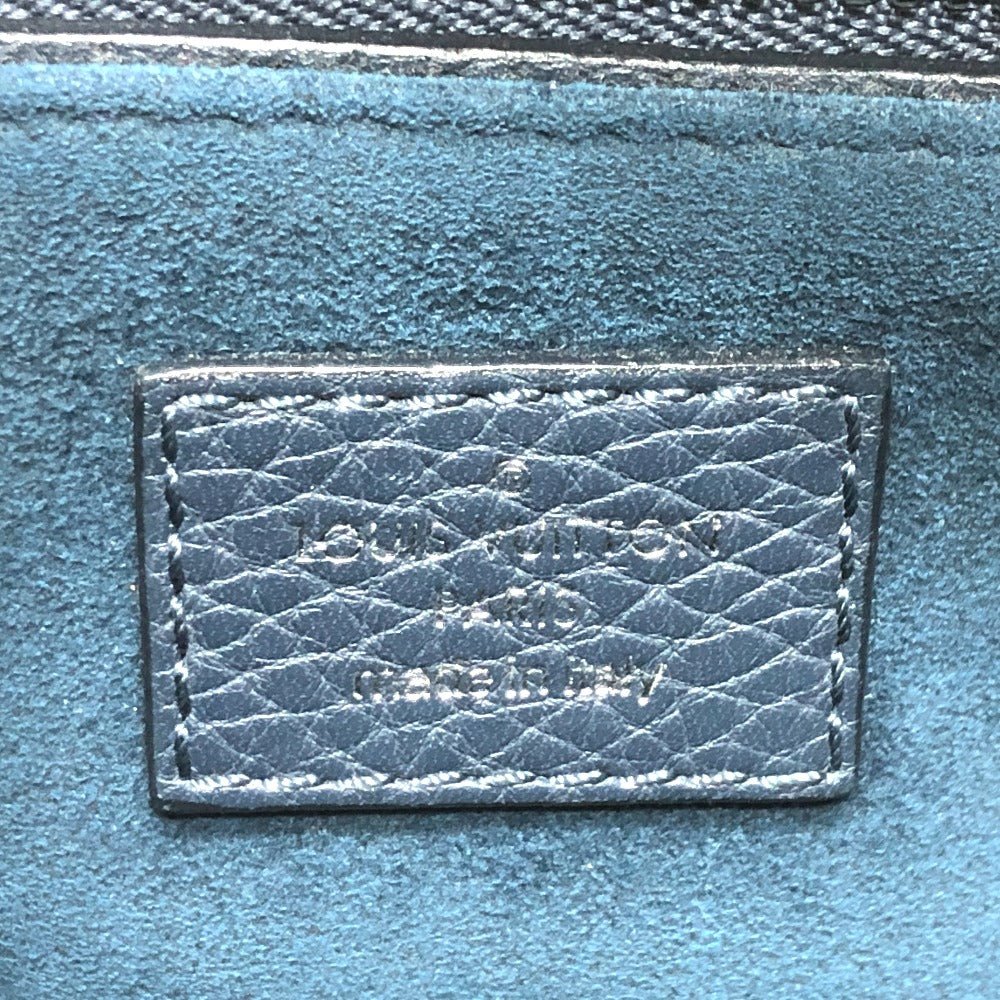 LOUIS VUITTON Sling bag M94473 Taurillon Clemence Leather Navy Bum bag mens Used | AlmaBagz - Image 12