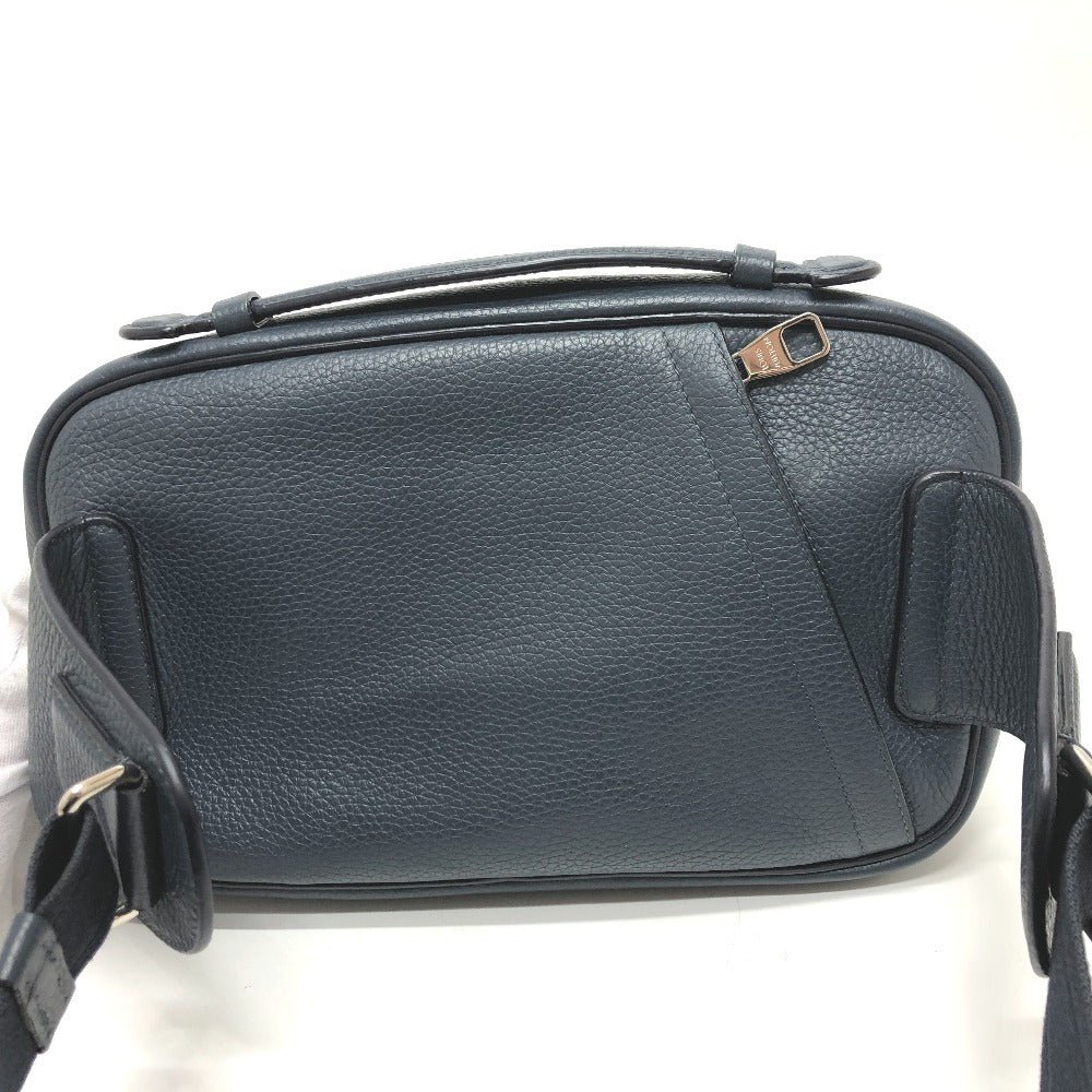 LOUIS VUITTON Sling bag M94473 Taurillon Clemence Leather Navy Bum bag mens Used | AlmaBagz - Image 14