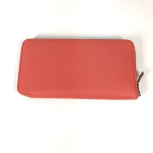 HERMES Long Wallet Purse Epsom Pink type Azap Long Silk in Women Used | AlmaBagz