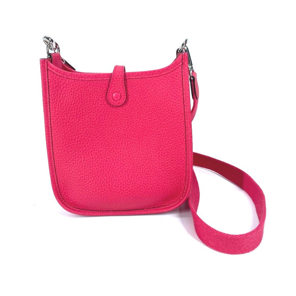 HERMES Shoulder Bag Taurillon Clemence pink Crossbody pochette Evelyn TPM 16 Women Used | AlmaBagz