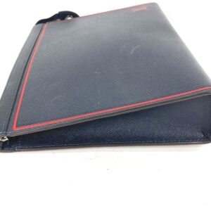 LOUIS VUITTON business bag M63394 Taiga Leather Navy Taiga Pochette Voyage mens Used | AlmaBagz