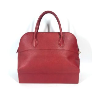 HERMES Handbag Courchevel Red vintage McPherson Women Used | AlmaBagz
