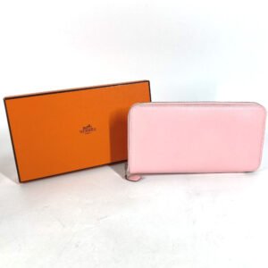 HERMES Long Wallet Purse Swift pink Long wallet Azap Long Women Used | AlmaBagz