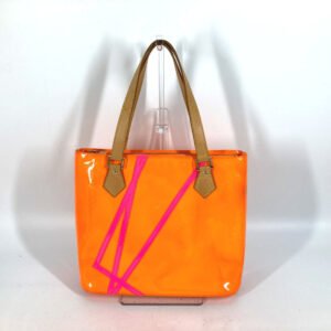 LOUIS VUITTON Shoulder Bag M91935 Monogram Vernis Canvas Orange Monogram Vernis Fluo Houston | AlmaBagz