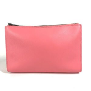 HERMES Pouch Evercolor pink Makeup pouch Zip Angor PM Women Used | AlmaBagz