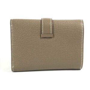 HERMES Trifold wallet Shave Gold Metal Bearn combine | AlmaBagz