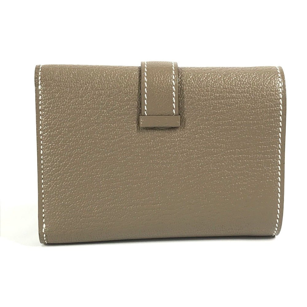 HERMES Trifold wallet Shave Gold Metal Bearn combine | AlmaBagz