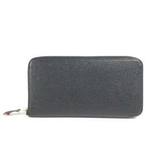 HERMES Long Wallet Purse Epsom black Long wallet Azap Long Silk Inn Women Used | AlmaBagz