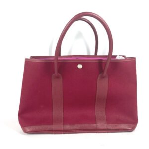 HERMES Shoulder Bag Toile Officier, Negonda Red Garden party PM Women Used | AlmaBagz