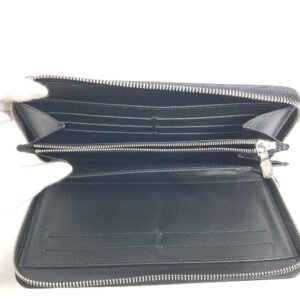 LOUIS VUITTON Long Wallet Purse M30056 Taiga Leather black Taiga Zippy Organizer NM mens Used | AlmaBagz
